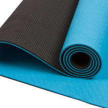 Load image into Gallery viewer, Yoga Mat Eco Friendly TPE 2 Layer Non Slip Extra Thick 1/4&quot; Exercise Pilates Fitness 72&quot;x24&quot; for Men and Woman - Blue
